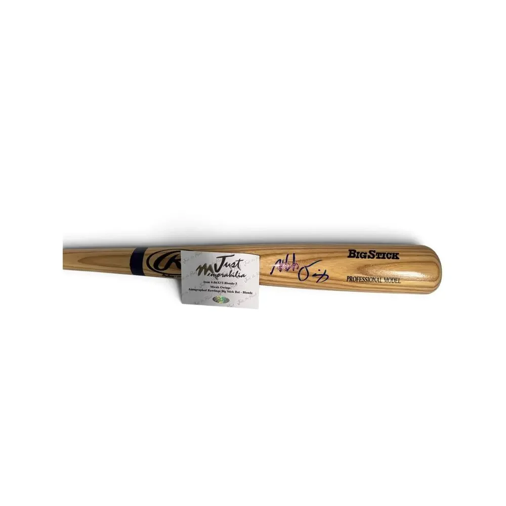 Micah Owings Signed Rawlings Big Stick Full Size Baseball Bat COA Diamondbacks
